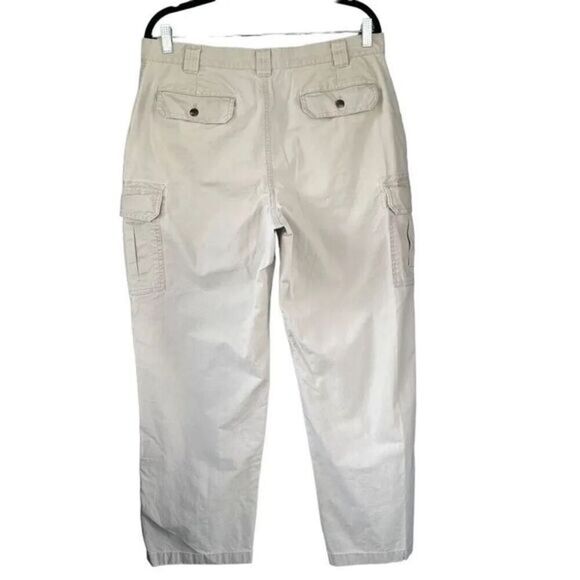 L.L. Bean Beige Cargo‎ Pants Size 35x30 - Picture 3 of 7